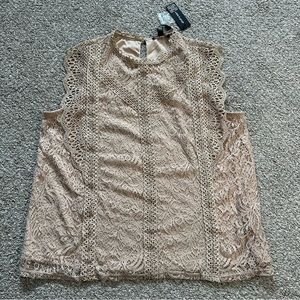 Cable & Gauge Lace Sleeveless Top 🎀 NWT Sz 1X
